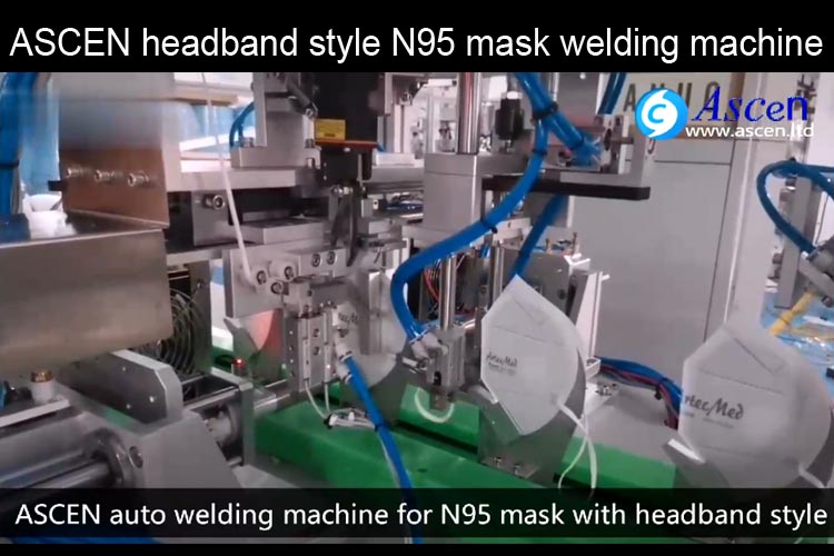 <b>Headband style head mounted N95 mask automatic welding machine </b>