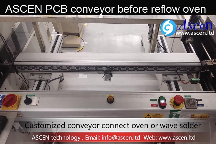<b>PCB buffer conveyor inspection transport before reflow oven</b>