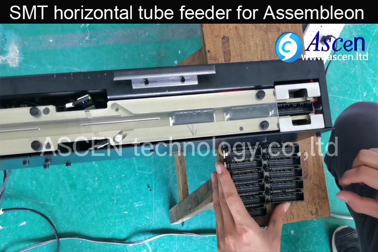 Horizontal stacked tube feeder stick feeders for Assembleon 