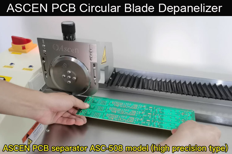 <b>ASCEN shuttle cutter depaneling machine Nutzentrenner|precision PCB separator </b>
