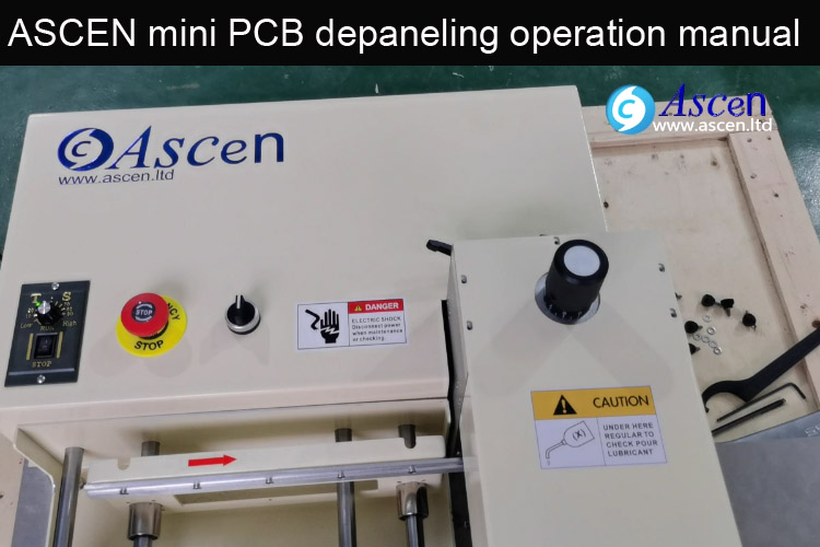 <b>PCB separator depaneling adjustment processing according V score line</b>