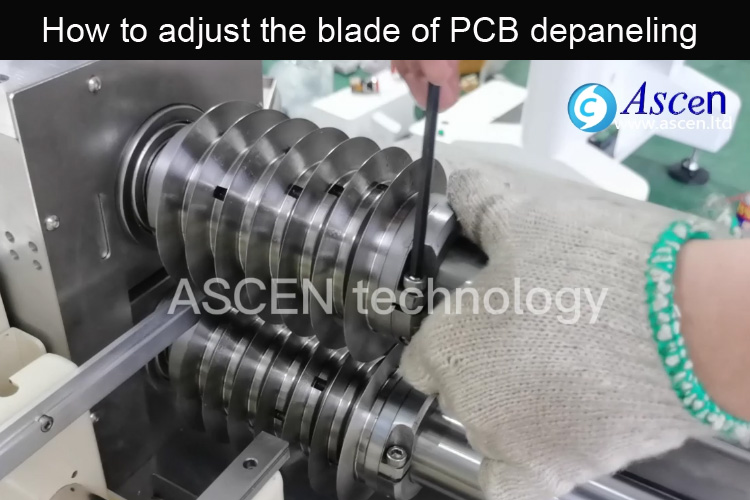 Depaneling knife installation for PCB depaneling equipment 