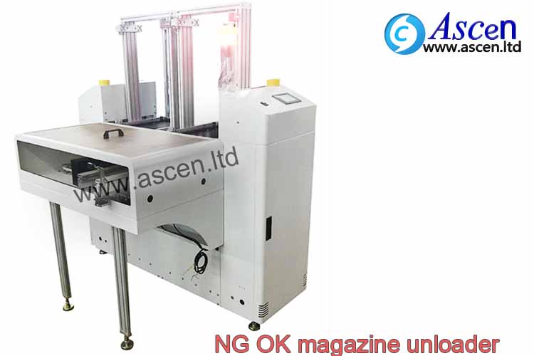 SMT LED Assembly Line Multi-function PCB magazine NG/OK unloader