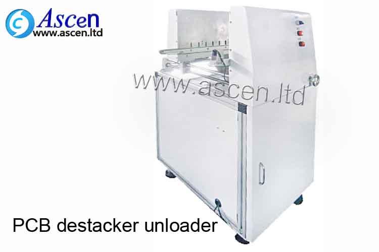 SMT Automatic PCB destacker can connect the pcb magazine loader for unloading on the smt assembly lin