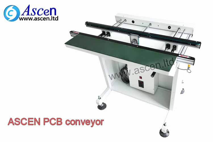 SMT PCB belt conveyor 1000mm length for inspection on SMT PCB assembly line