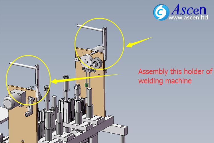 3 ply mask making machine welding unit