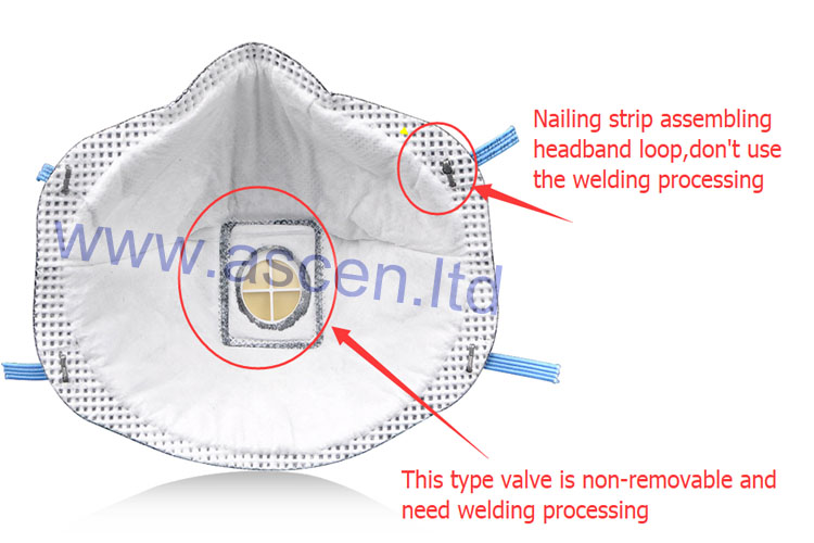 N95 respirator valve welding machine