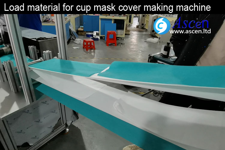 <b>Load Nonwoven for cup mask outer cover making machine</b>